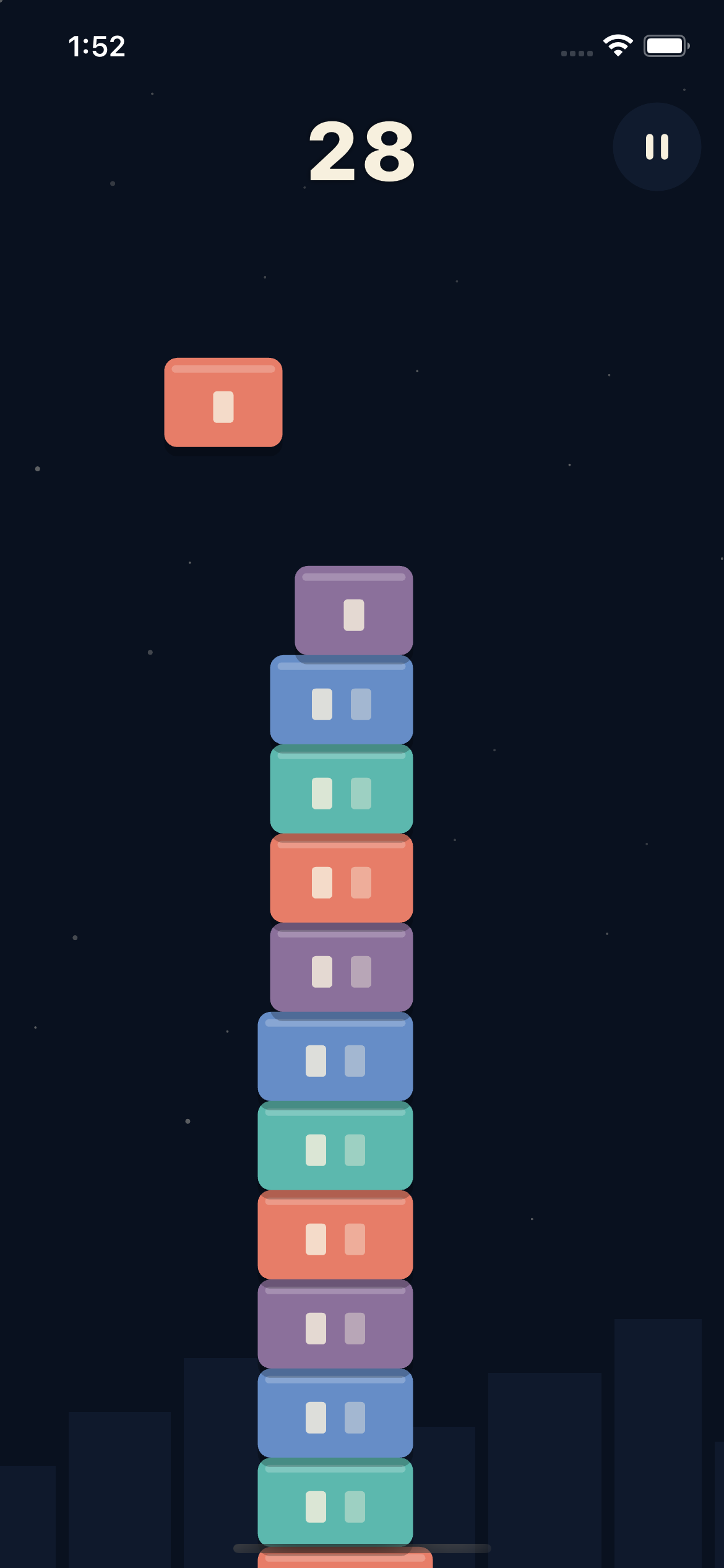 A tall colorful tower in Tippy Town