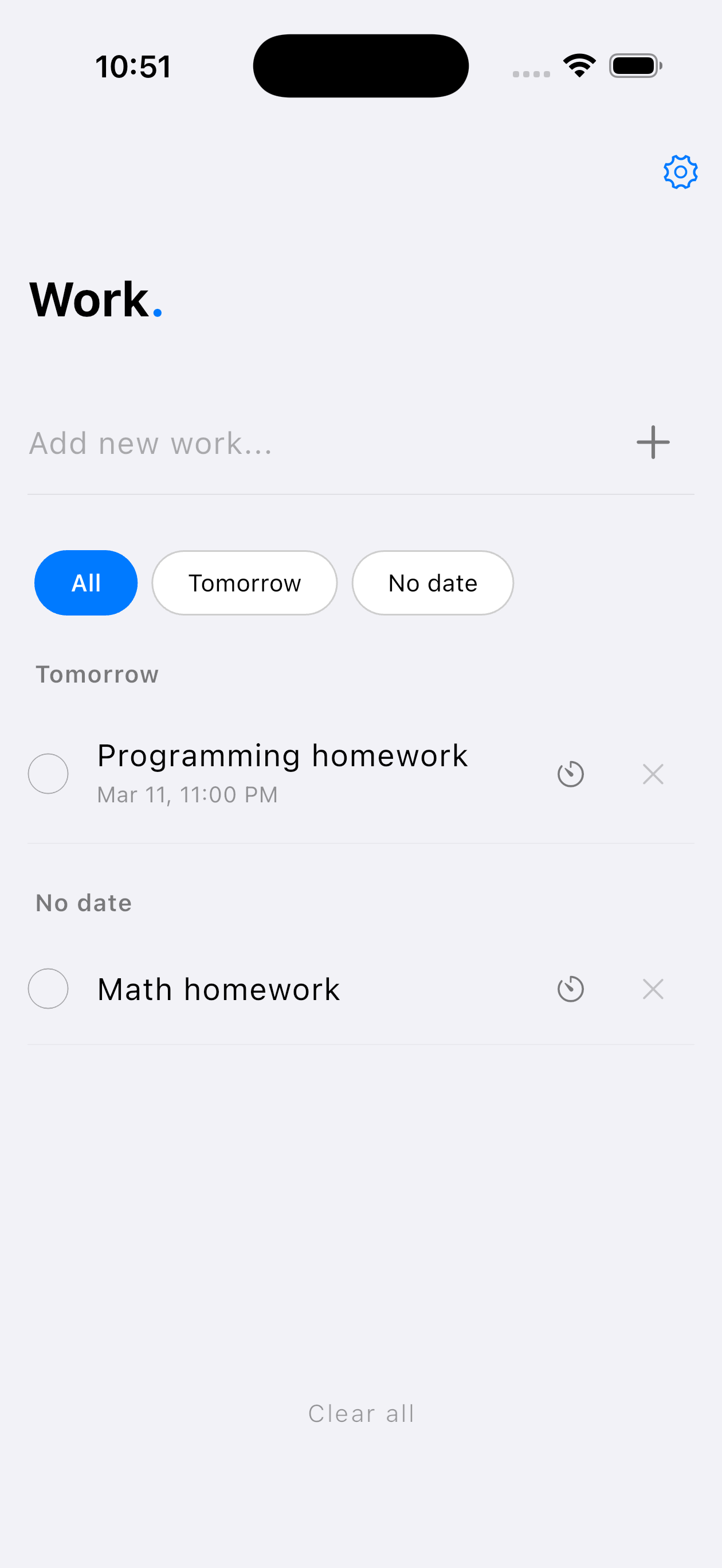 Work. screenshot